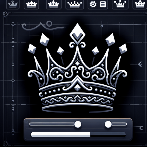 crown.
Single Game Texture.  In-Game asset.  2d.  Blank background.  High contrast.  No shadows