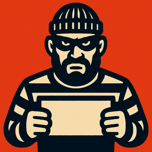 criminal.
In-Game asset.  2d.  High contrast.  No shadows