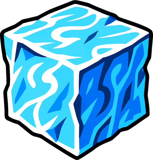 ice.
In-Game asset.  2d.  High contrast.  No shadows
