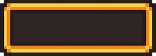Info bar box 2d pixel art horizontal.
In-Game asset.  2d.  High contrast.  No shadows