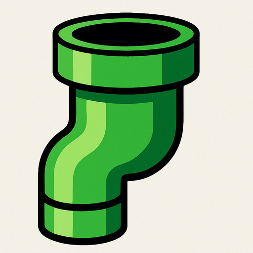 pipe.
In-Game asset.  2d.  High contrast.  No shadows. pipe