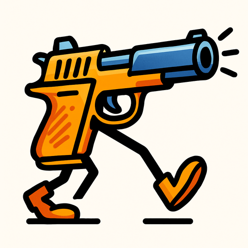 hareketli silah.
In-Game asset.  2d.  High contrast.  No shadows