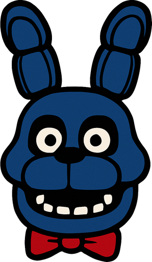 Bonnie head.
In-Game asset.  2d.  High contrast.  No shadows