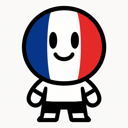 france flag ball head.
In-Game asset.  2d.  High contrast.  No shadows