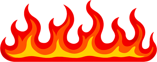 red fire line.
In-Game asset.  2d.  High contrast.  No shadows