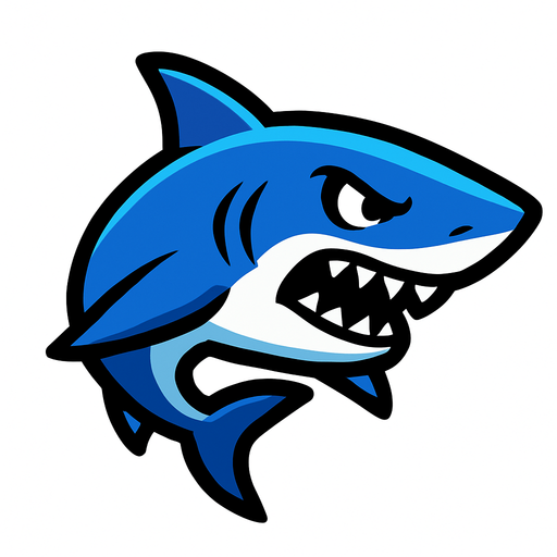shark.
In-Game asset.  2d.  High contrast.  No shadows