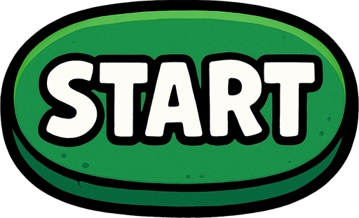 Make a starting buton.
In-Game asset.  2d.  High contrast.  No shadows