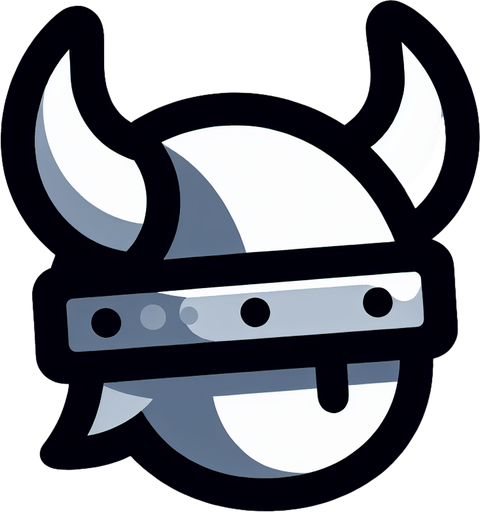 A horned Viking cap. Side profile. Cartoon..
Single Game Texture.  In-Game asset.  2d.  Blank background.  High contrast.  No shadows