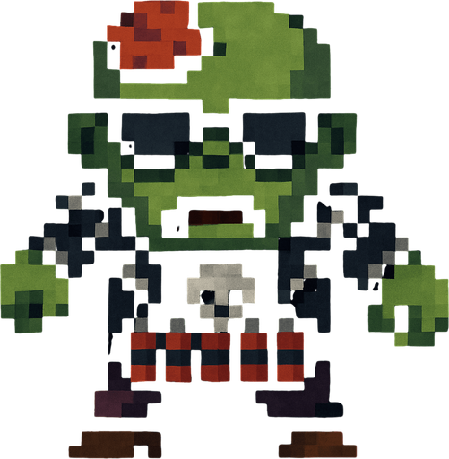 Agrégale ropa de rock, explosivos al rededor de la cintura y gafas