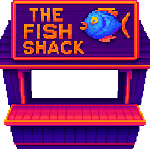 Change the sign to say “The Fish Shack” and make the window larger.