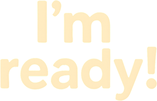 Replace text with I'm ready!