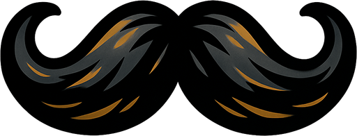 bıyık.
In-Game asset.  2d.  High contrast.  No shadows