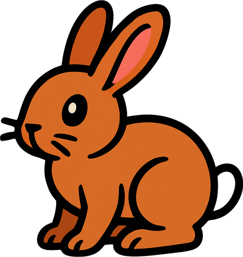 Rabbit.
In-Game asset.  2d.  High contrast.  No shadows