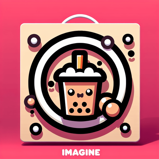 boba tea shop logo, kawaii anime, circular logo 
Single Game Texture. In-Game asset. 2d. Blank background. High contrast. No shadows.