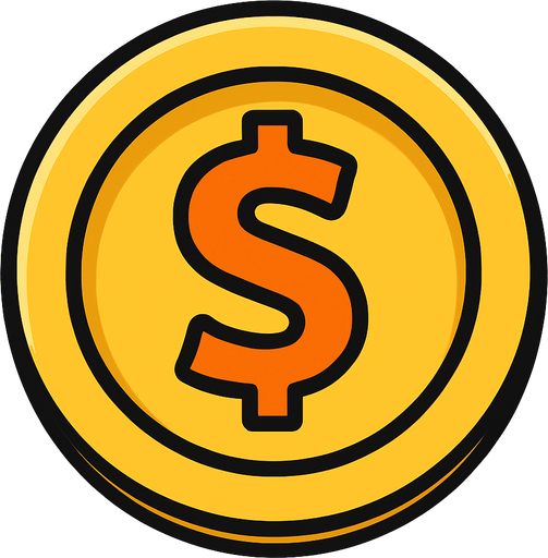 coin for 2D.
In-Game asset.  2d.  High contrast.  No shadows