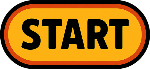 Start button.
In-Game asset.  2d.  High contrast.  No shadows