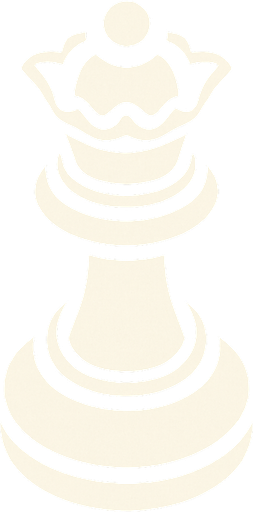 Chess queen white View from above.
In-Game asset.  2d.  High contrast.  No shadows