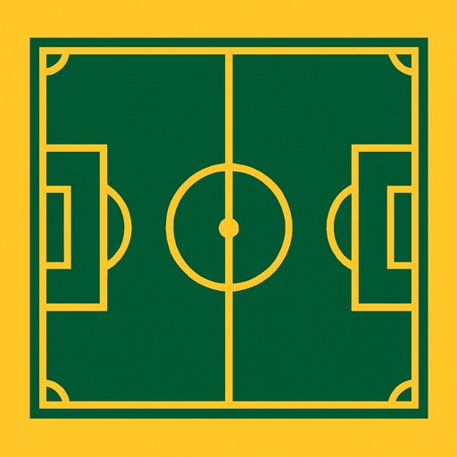 Futbol sahası.
In-Game asset.  2d.  High contrast.  No shadows