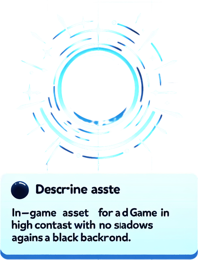 Neon blue Lasers beam circles.
Single Game Texture. In-Game asset. 2d. Blank background. High contrast. No shadows.