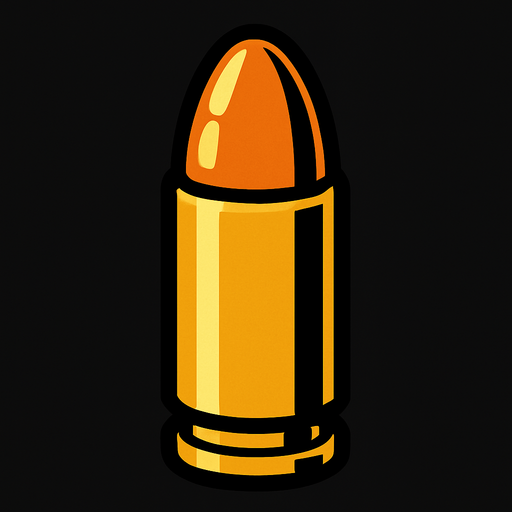 silah mermisi.
In-Game asset.  2d.  High contrast.  No shadows