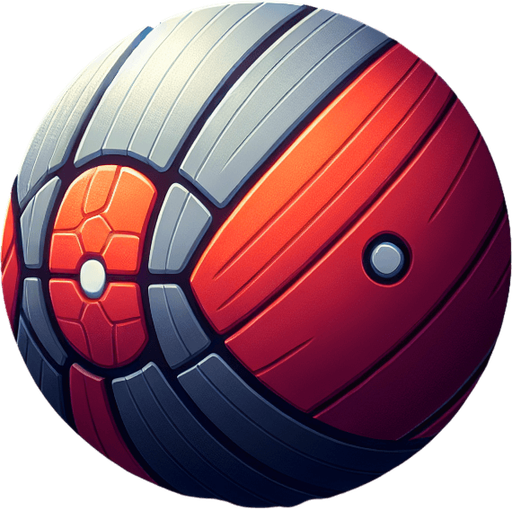 Ball.
Single Game Texture.  In-Game asset.  2d.  Blank background.  High contrast.  No shadows