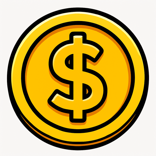 coin.
In-Game asset.  2d.  High contrast.  No shadows