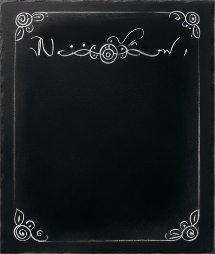 "NOVICE BLEND" handwritten in chalk