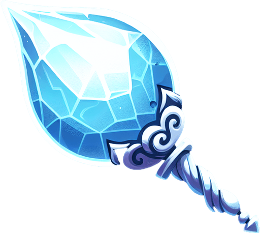 Magical projectile that will freeze the enemies..
Single Game Texture.  In-Game asset.  2d.  Blank background.  High contrast.  No shadows