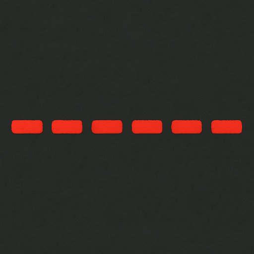 Picture of a straight cutting line in red..
In-Game asset.  2d.  High contrast.  No shadows