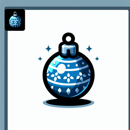 Cartoon Christmas ornament Blue
Single Game Texture. In-Game asset. 2d. Blank background. High contrast. No shadows.