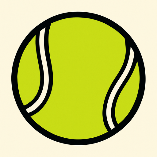 tennis ball.
In-Game asset.  2d.  High contrast.  No shadows