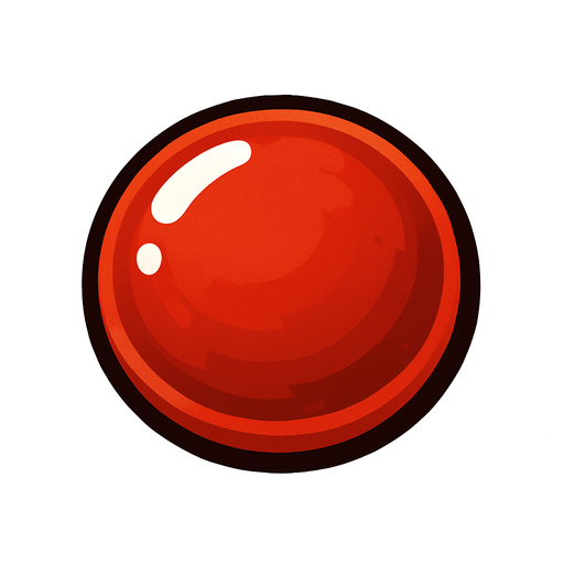 Edible, single red candy.
In-Game asset.  2d.  High contrast.  No shadows