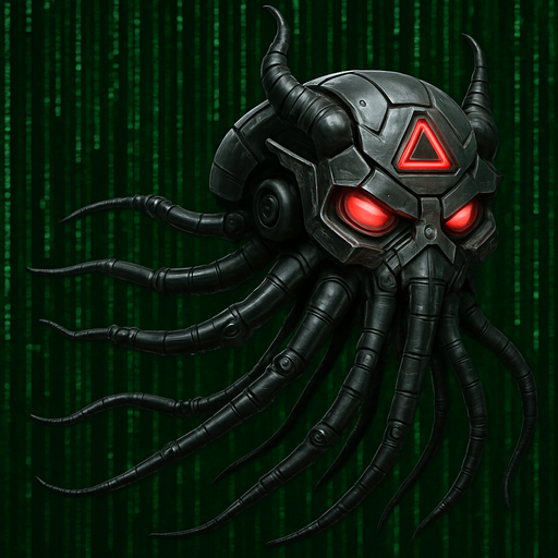 Variations mechanical squid sentinel matrix side animation fully in frame