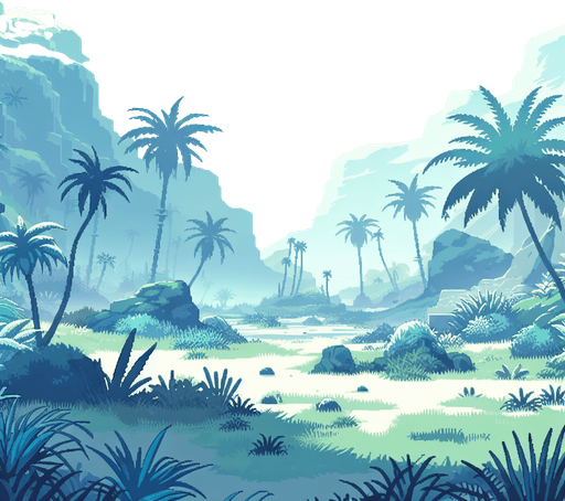 arkaplan cennete benzesin ve çoğunlukla mavi ve açık yeşil rengi olsun.
Single Game Texture. In-Game asset. 2d. Blank background. High contrast. No shadows.