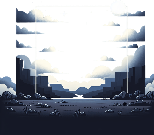 dark cartoon cloudy skies high quality background make it simple and minimalistic..
Single Game Texture. In-Game asset. 2d. Blank background. High contrast. No shadows.