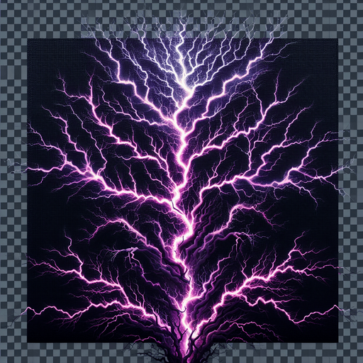 lightning.
Single Game Texture. In-Game asset. 2d. Blank background. High contrast. No shadows.