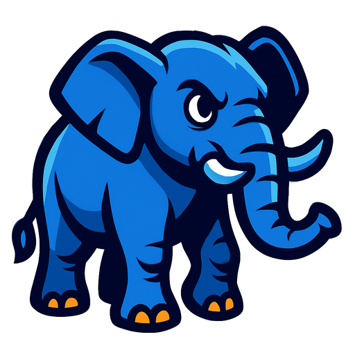 Elephant.
In-Game asset.  2d.  High contrast.  No shadows