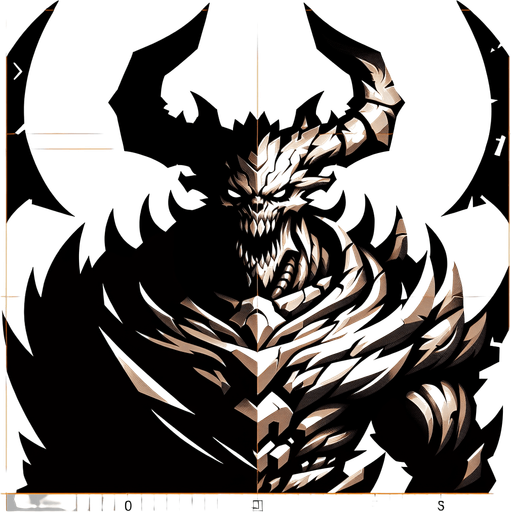 An image where a player can consider it a real enemy.
Single Game Texture. In-Game asset. 2d. Blank background. High contrast. No shadows.