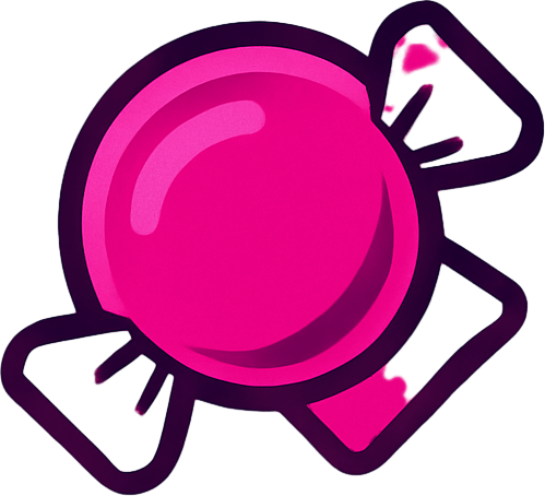 2D Top floor of tower facing the screen to use it as a grid. future. Cyberpunk. abstract. seen from above. HD colors. No Diagonal assets. Pink color. Big logo of a Gum bomb on the middle of it.