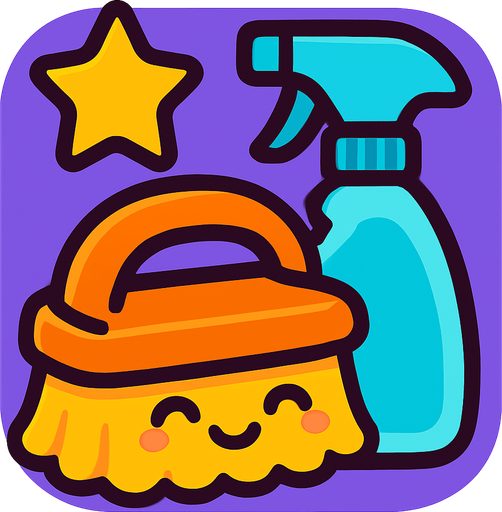 create a cute icon for cleaning item.
In-Game asset.  2d.  High contrast.  No shadows