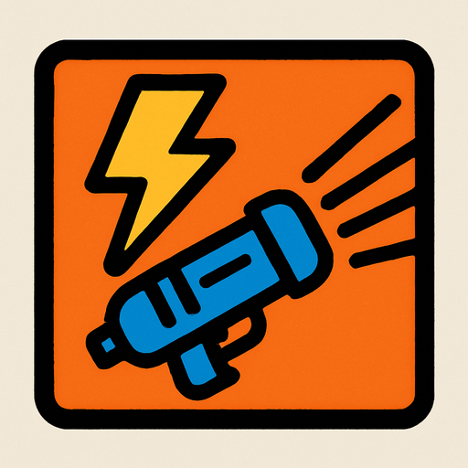 Powerup laser.
In-Game asset.  2d.  High contrast.  No shadows