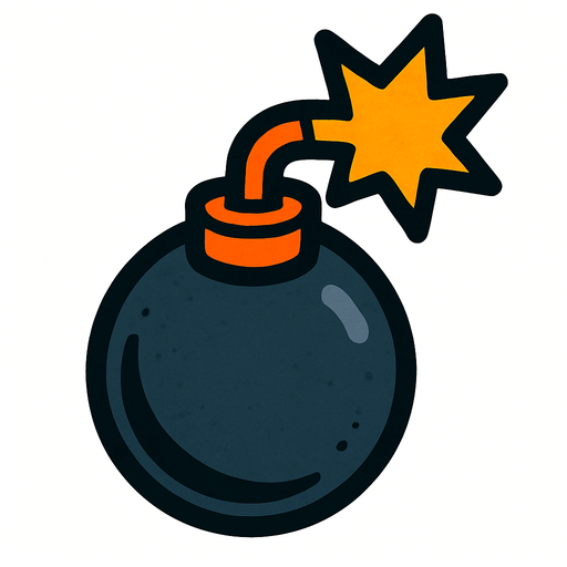 Bomba.
In-Game asset.  2d.  High contrast.  No shadows