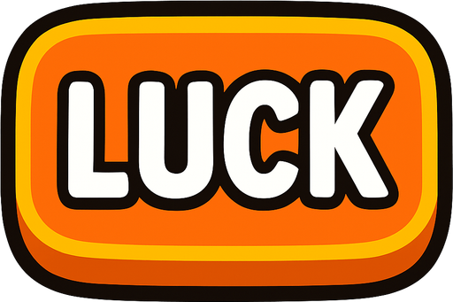 luck button.
In-Game asset.  2d.  High contrast.  No shadows