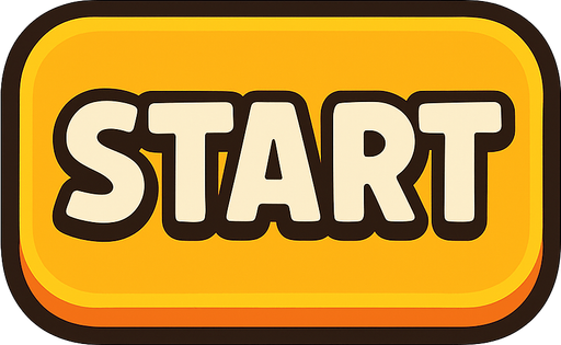 Make a starting buton.
In-Game asset.  2d.  High contrast.  No shadows
