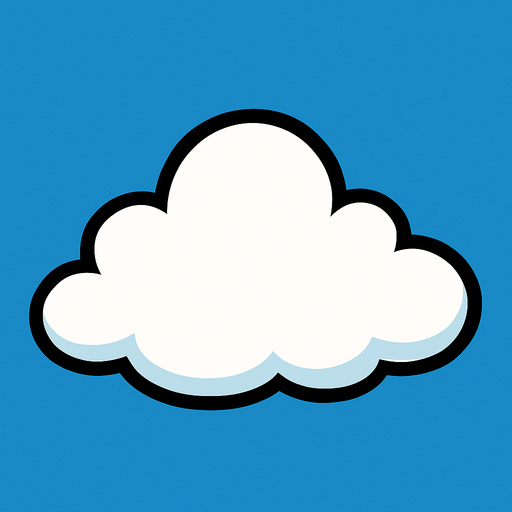 cloud.
In-Game asset.  2d.  High contrast.  No shadows