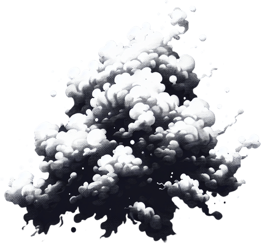 smoke.
Single Game Texture.  In-Game asset.  2d.  Blank background.  High contrast.  No shadows