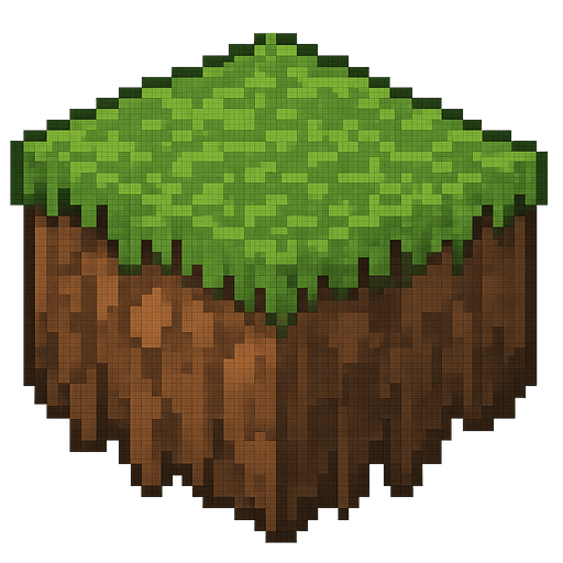 Agrégale cesped arriba, pixelart