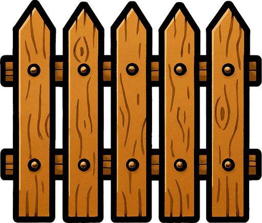 Çit.
In-Game asset.  2d.  High contrast.  No shadows