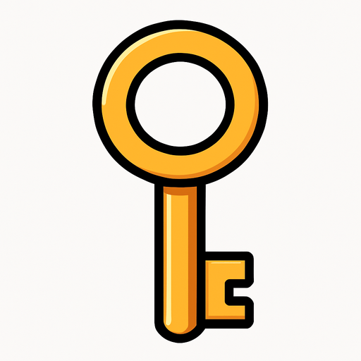 Anahtar.
In-Game asset.  2d.  High contrast.  No shadows