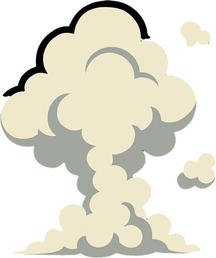 smoke.
In-Game asset.  2d.  High contrast.  No shadows